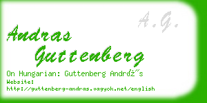 andras guttenberg business card